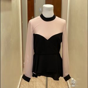 BCBGMaxAzria peplum blouse